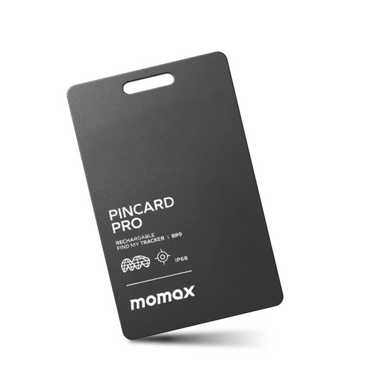 جهاز Momax PinCard Pro القابل لإعادة الشحن للبحث عن جهاز التتبع