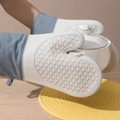 Thick Silicone Non-slip Heat Resistant Hand Glove for Microwave Oven (1 Piece)