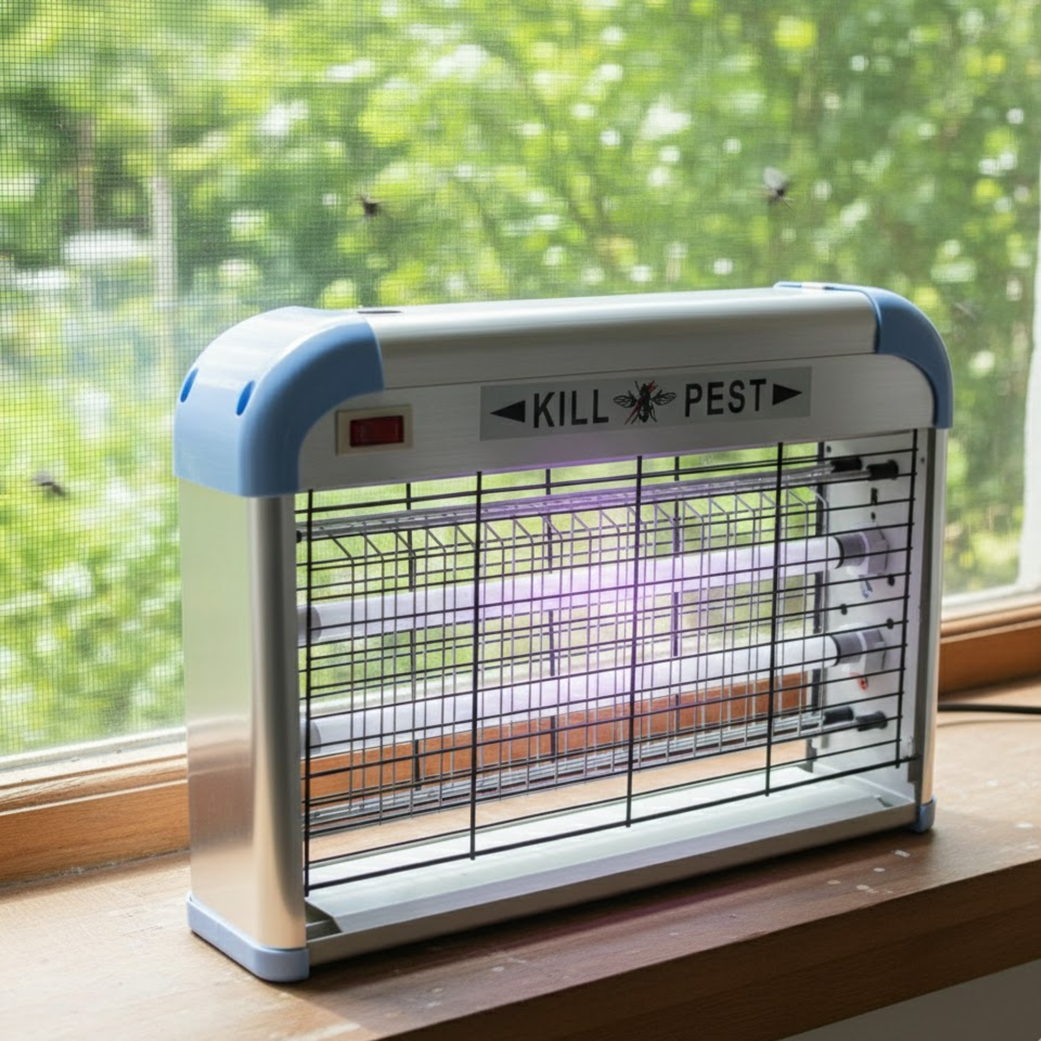 Hanging or Table Top Electric Zapper Fly Catcher, Mosquito and Insect Pest Killer with UV Lamp
