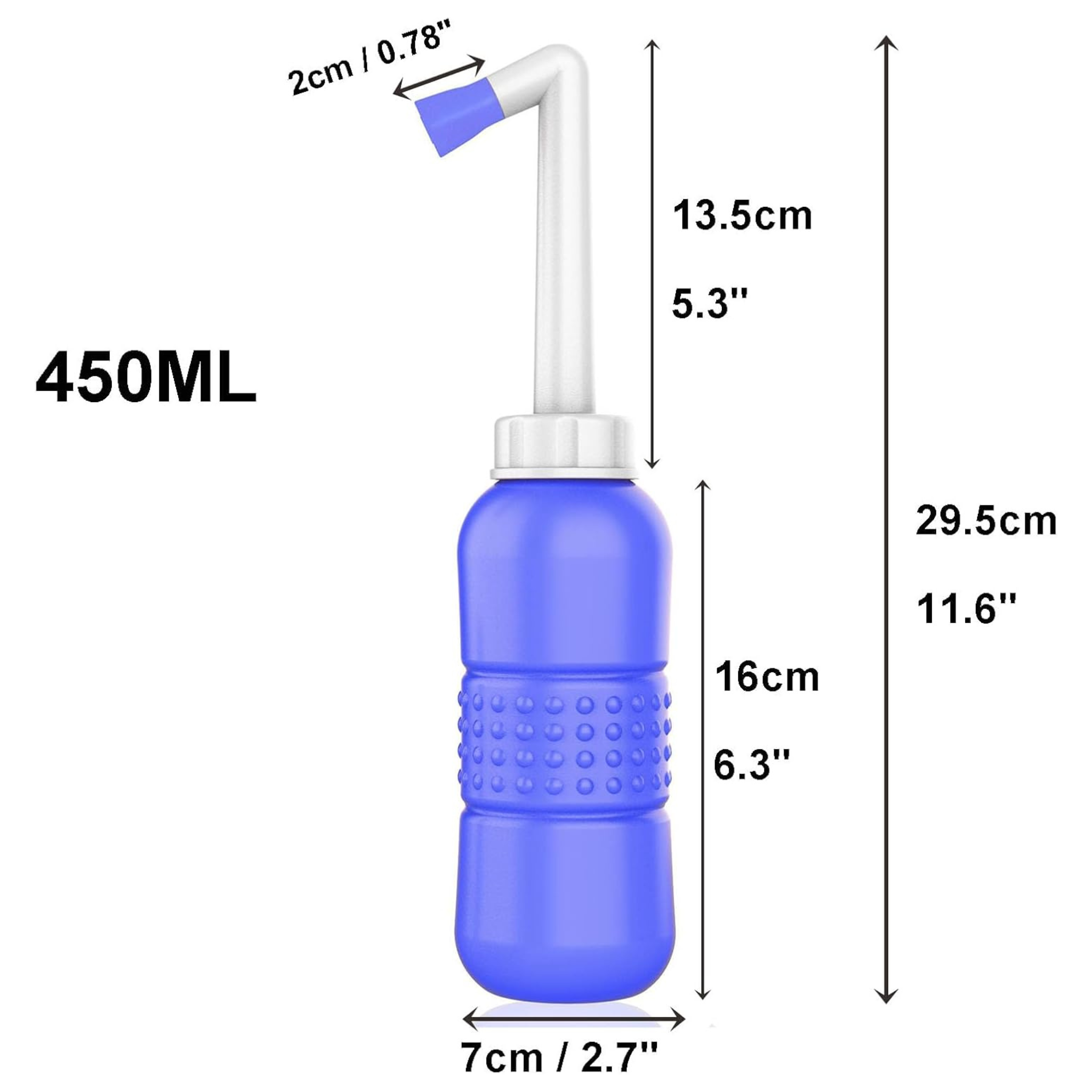 450ML Manual Portable Bidet, Handheld Travel Shattaf