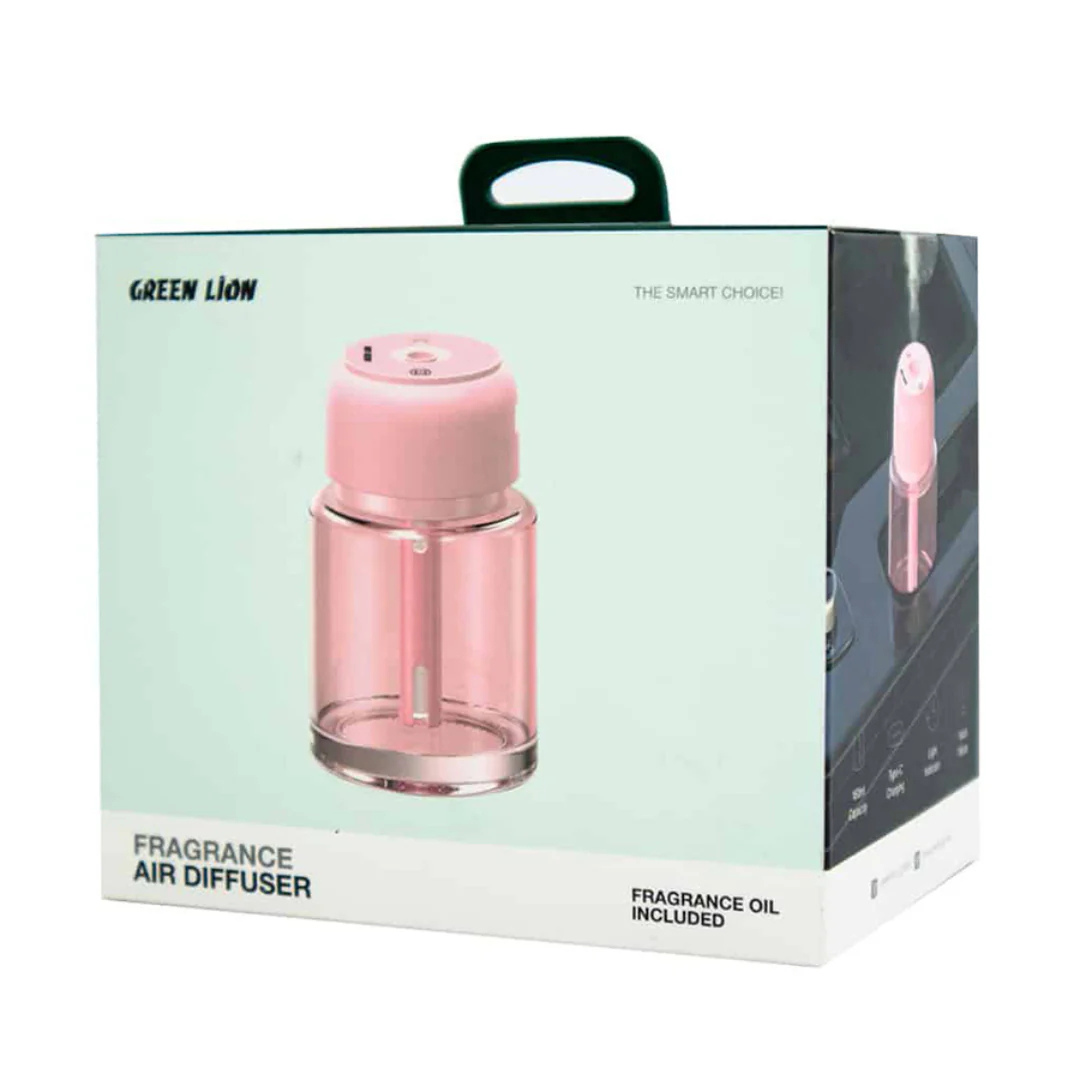 Green Lion Car Fragrance Air Diffuser & Fragrances Air Diffuser - Pink