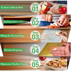 Food Dehydrator, 5 Layer Electric Fruits Vegetable Drying Machine
