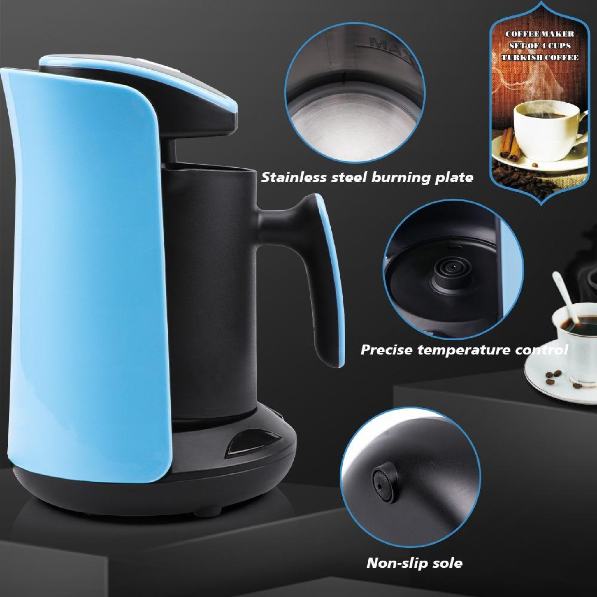 RAF Turkish Coffee Maker with Pot
