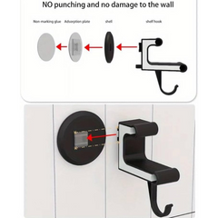 Wall Mounted Space Saving Bathroom Towel Rack