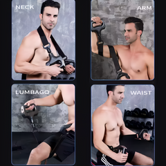 Muscle Massage Gun With Belt For Body, Back Neck, Waist Deep Tissue Massager Vibration Muscle Relaxation