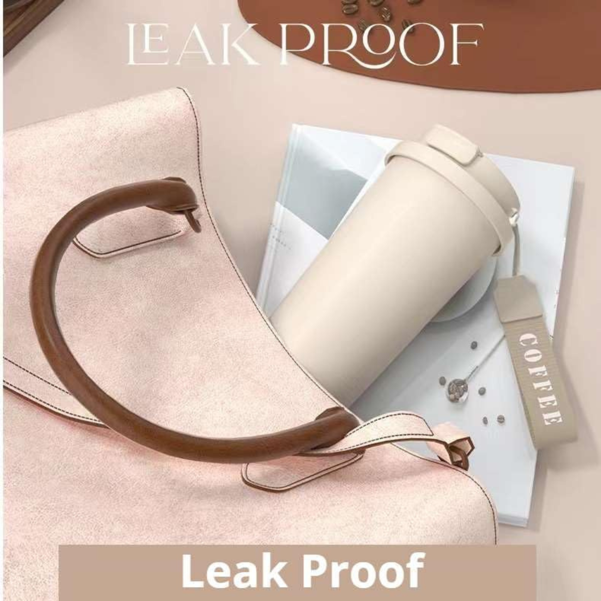 530ml Double Wall Vacuum Insulated Tumbler Coffee Mug with Lid and Straw