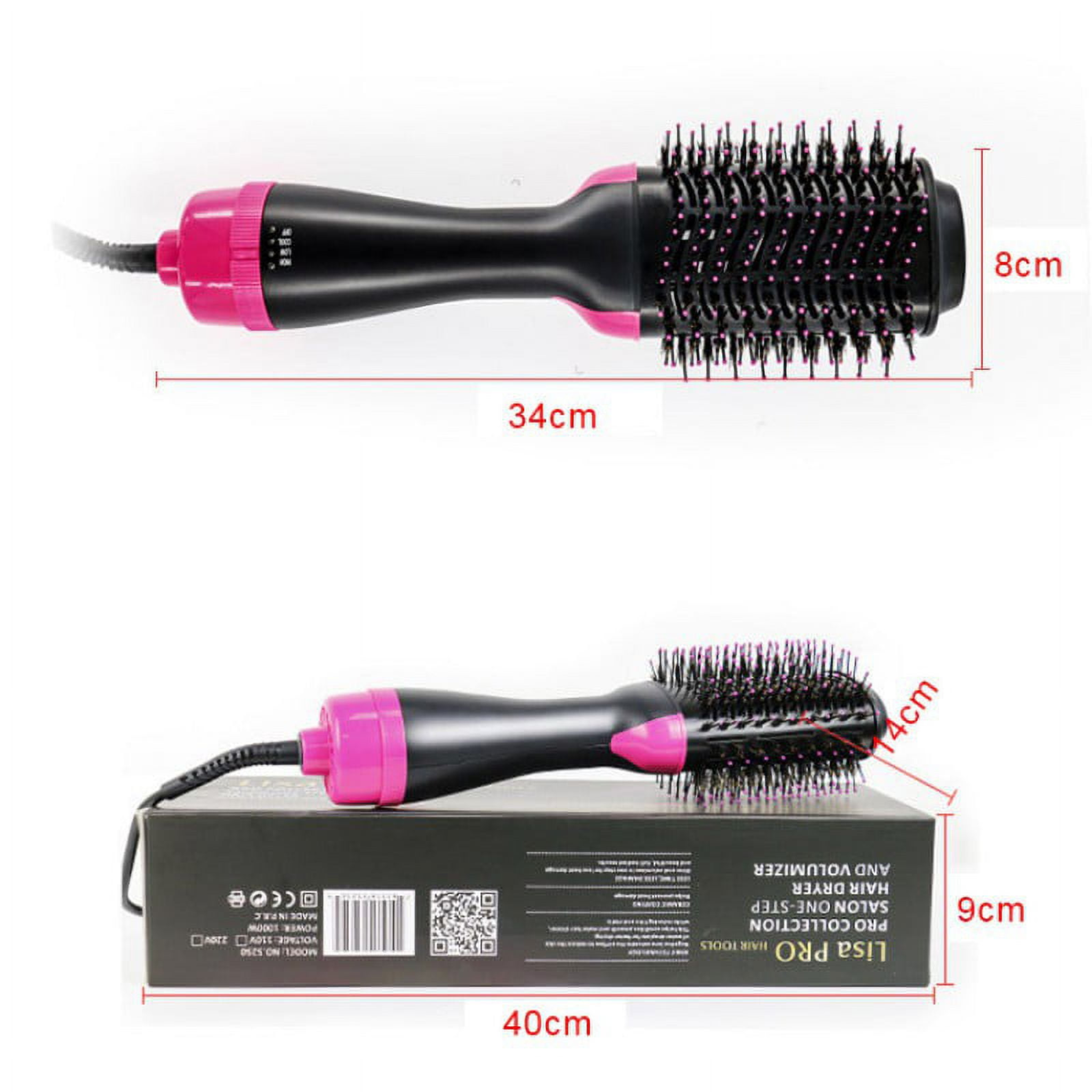 One Step Hot Air Brush, Volumizer Hair Dryer Styler Straightener