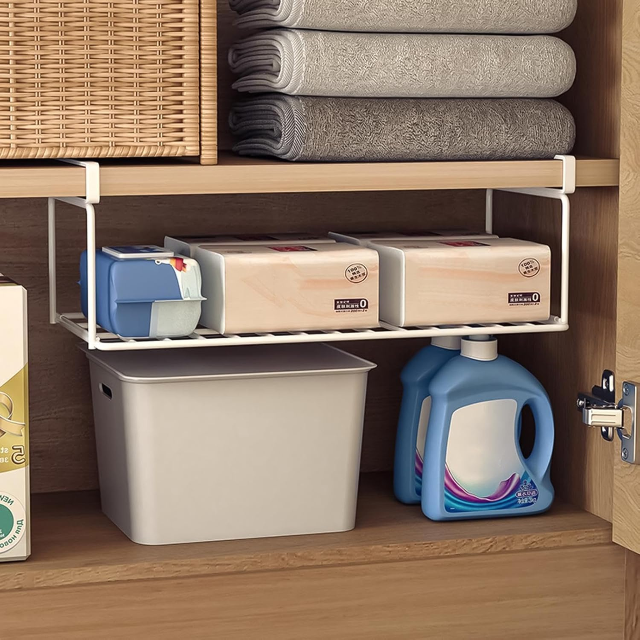 Bottom Hanging Layered Partition Shoe Rack