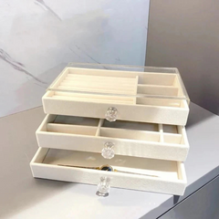 Jewelry Organizer Box, Multi-layer Jewelry Storage Holder with Drawers Jewelry Organizer Box, Multi-layer Jewelry Storage Holder with Drawers