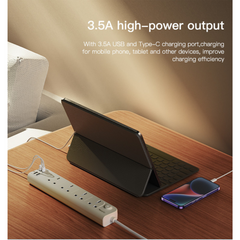 3250W Power Socket Extension with 15W Fast Charging Power Hub Yesido MC21