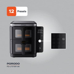 Porodo Lifestyle 11 Liter Double Stack Air Fryer