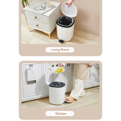 Ecoco 11 Liter Garbage Trash Bin with Foot Pedal Ecoco 11 Liter Garbage Trash Bin with Foot Pedal