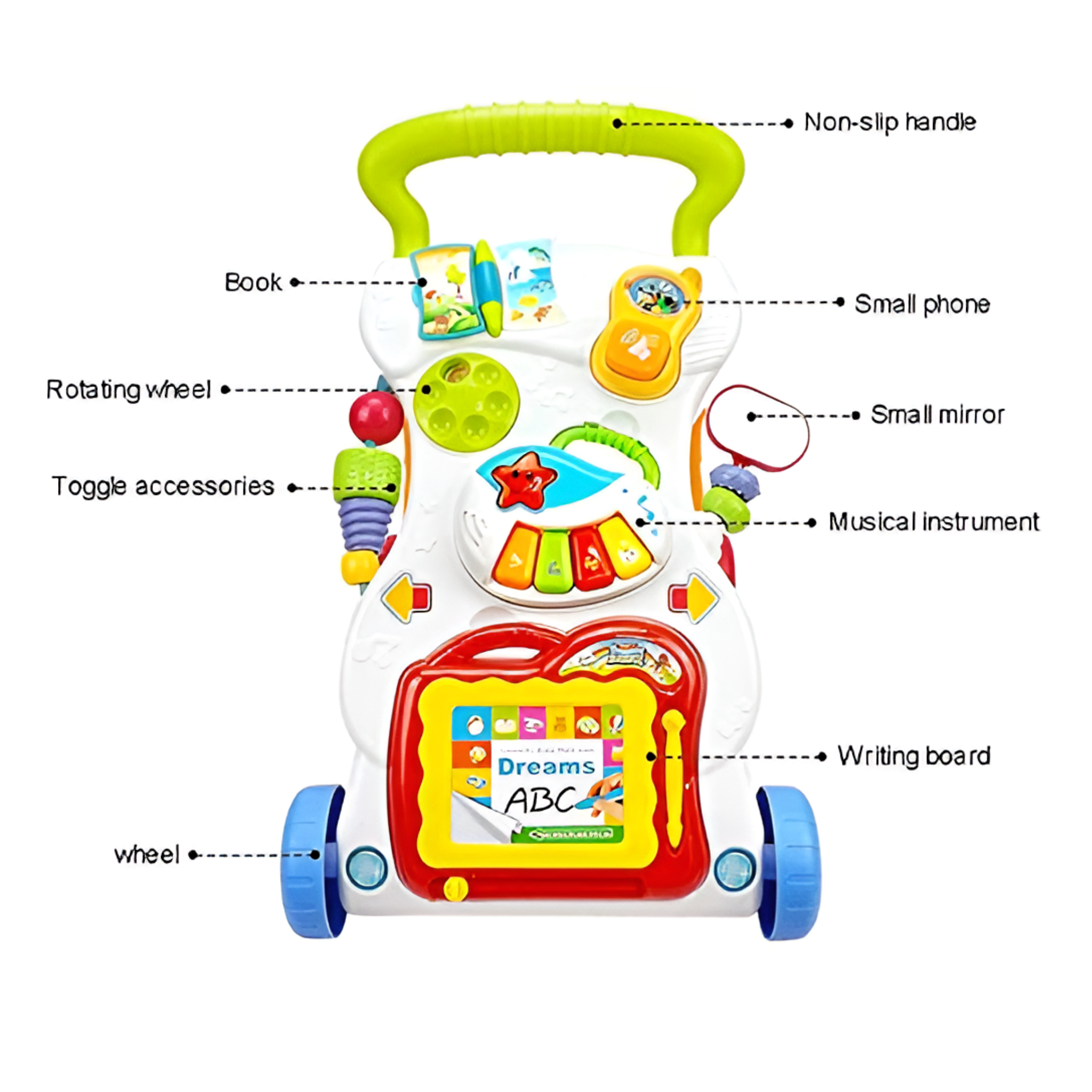 Music Baby Walker with Interactive Toys
