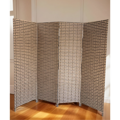 4 Panel Room Divider, Folding Privacy Screen, Freestanding Partition
