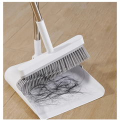 Ecoco Long Handle Broom with Dustpan