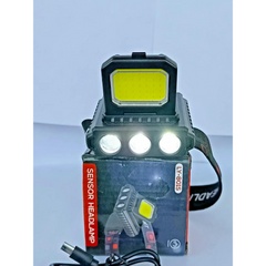 Headlamp for Hiking, Rechargeable LED Head Torch Light with Sensor