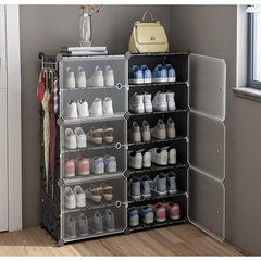 Multi Tier Shoe Rack with Cover, Shoe Cabinet with Doors Multi Tier Shoe Rack with Cover, Shoe Cabinet with Doors