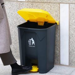 Large Capacity Garbage Bin Trash Can with Lid & Foot Pedal Large Capacity Garbage Bin Trash Can with Lid & Foot Pedal