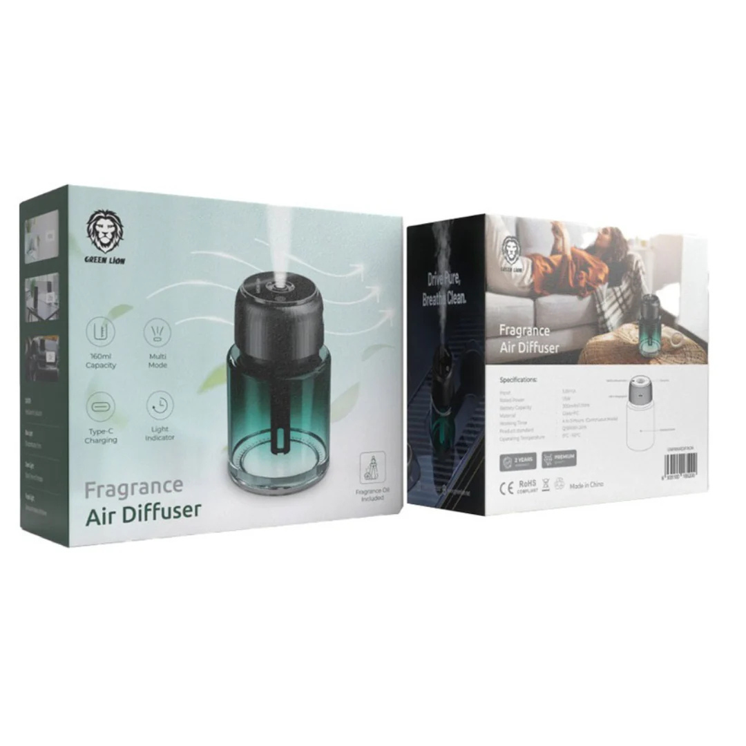 Green Lion Car Fragrance Air Diffuser & Fragrances Air Diffuser - Green