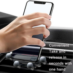 Gravity Sensing Mobile Phone Holder for Car AC Air Vent