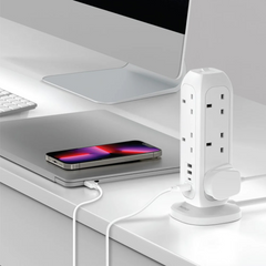 شريط طاقة Momax OnePlug مزود بـ 11 منفذًا مع USB شريط طاقة Momax OnePlug مزود بـ 11 منفذًا مع USB