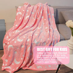 Glow In The Dark Luminous Blanket (Gift for Kids) , 120 x 150 CM Glow In The Dark Luminous Blanket (Gift for Kids) , 120 x 150 CM