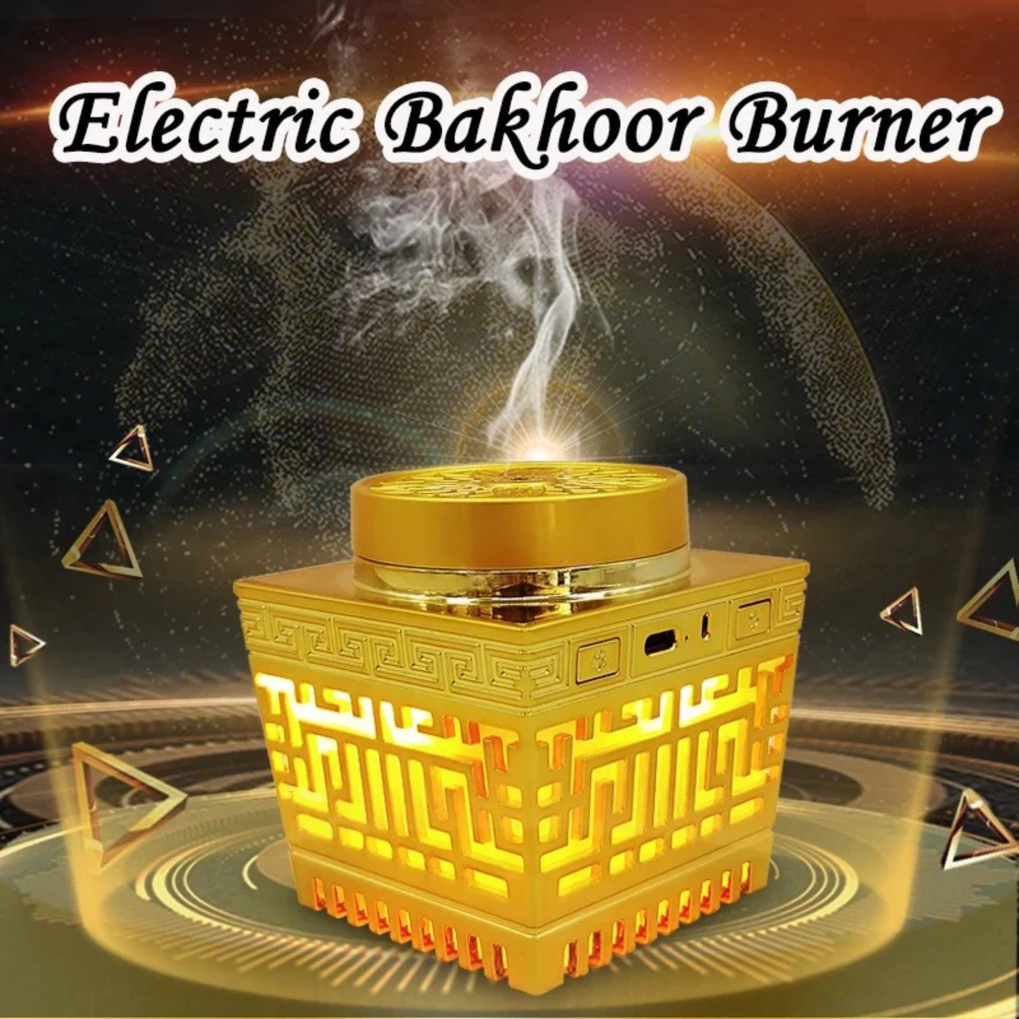 Portable USB Rechargeable Bakhoor Burner / Incense Burner with Remote Control