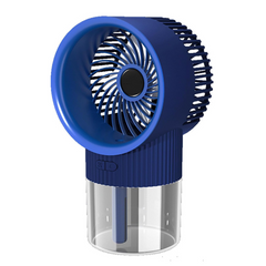 Personal Mini Desk Fan with Water Tank and Mist Spray, USB Rechargeable Cooling Fan and Air Humidifier