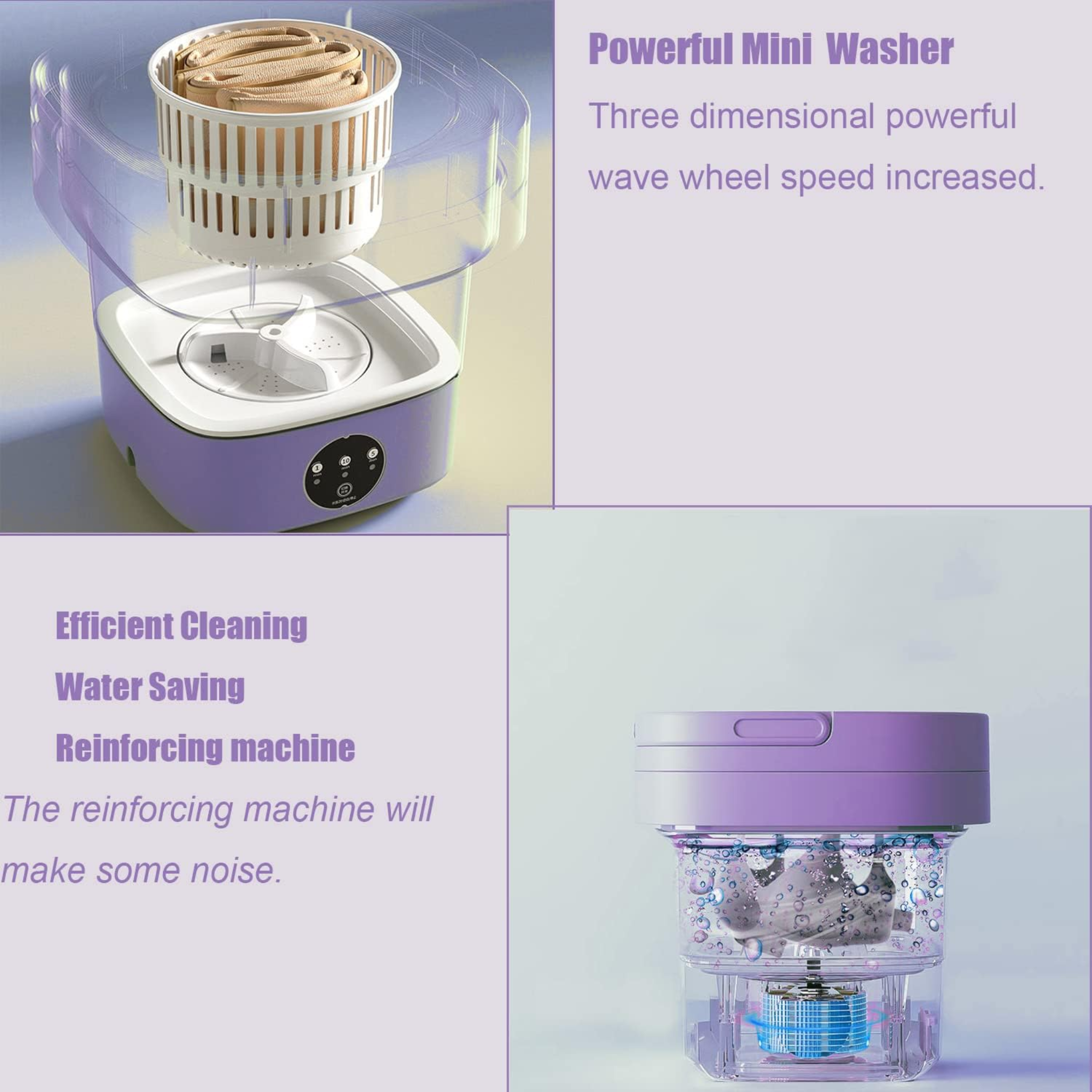 6.5 Liter Portable Washing Machine for Travelers