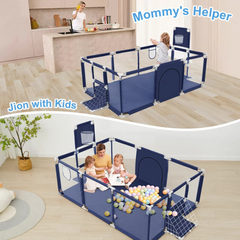 12 Panel Large Fence Area Playpen for Babies