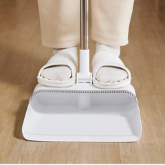 Ecoco Long Handle Broom with Dustpan