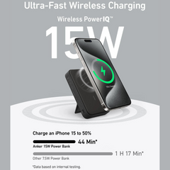 Anker MagGo 10000mAh Power Bank - 15W Ultra-Fast Charging with Stand and Smart Display Anker MagGo 10000mAh Power Bank - 15W Ultra-Fast Charging with Stand and Smart Display