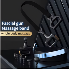 Muscle Massage Gun With Belt For Body, Back Neck, Waist Deep Tissue Massager Vibration Muscle Relaxation