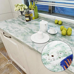Waterproof Non-slip Self-Adhesive Marble Pattern Wallpaper Sticker for Kitchen, Cupboard & Dining Area