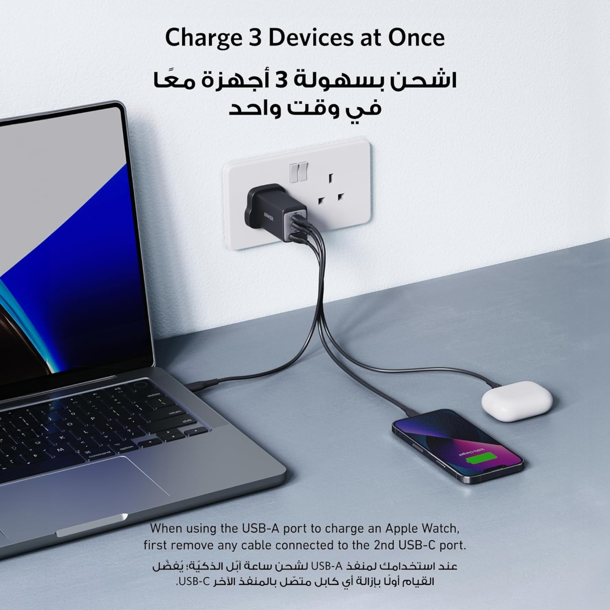 Anker High Speed 65W 3 IN 1 Charger