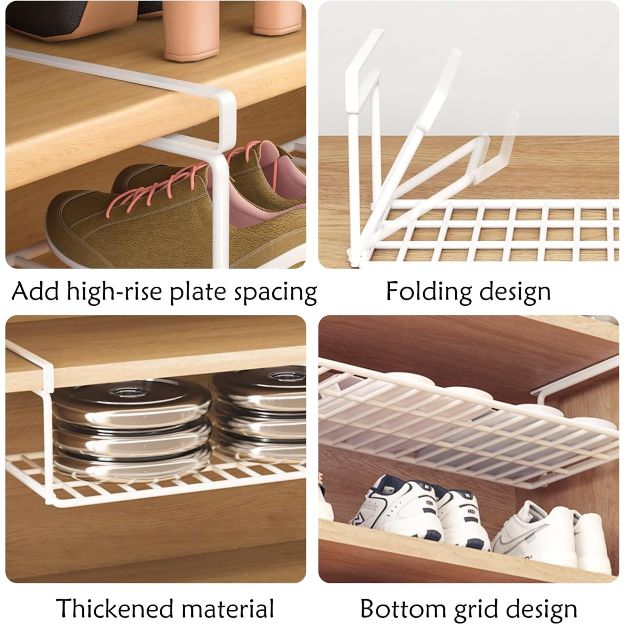 Bottom Hanging Layered Partition Shoe Rack
