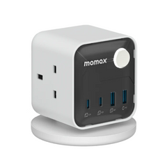 Momax 1-Charge Work Flow 3-Outlet GaN Power Cube 30W with USB Ports