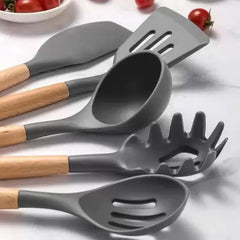 12 Pcs Non Stick Silicone Kitchenware Utensils Cookware Set 12 Pcs Non Stick Silicone Kitchenware Utensils Cookware Set