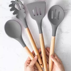 12 Pcs Non Stick Silicone Kitchenware Utensils Cookware Set 12 Pcs Non Stick Silicone Kitchenware Utensils Cookware Set