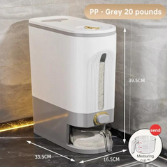 9 Kg Rice Dispenser - Large Capacity Air-tight Grains Storage 9 Kg Rice Dispenser - Large Capacity Air-tight Grains Storage