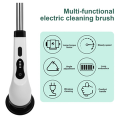 9 IN 1 Cordless Electric Spin Scrub Brush Cleaning Set with Extension Handle