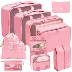 10 Pcs/Set Luggage & Trolley Packing Organizer Bags for Travelers
