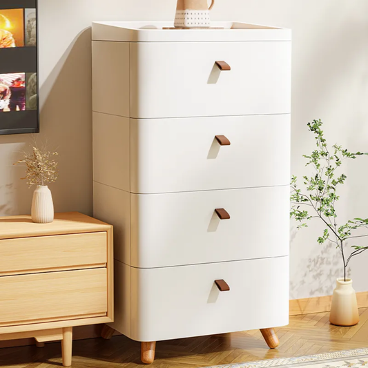 Modern Bedroom Chest of Drawers, Bedside Storage Shelves for Home 4 Layer