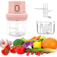 250ml Portable Mini Chopper, USB Rechargeable Electric Blender