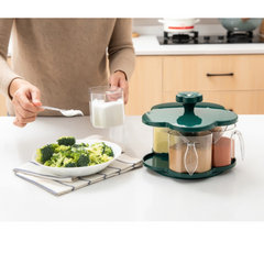 Kitchen Spices Seasoning Five Compartment Organizer Box Kitchen Spices Seasoning Five Compartment Organizer Box