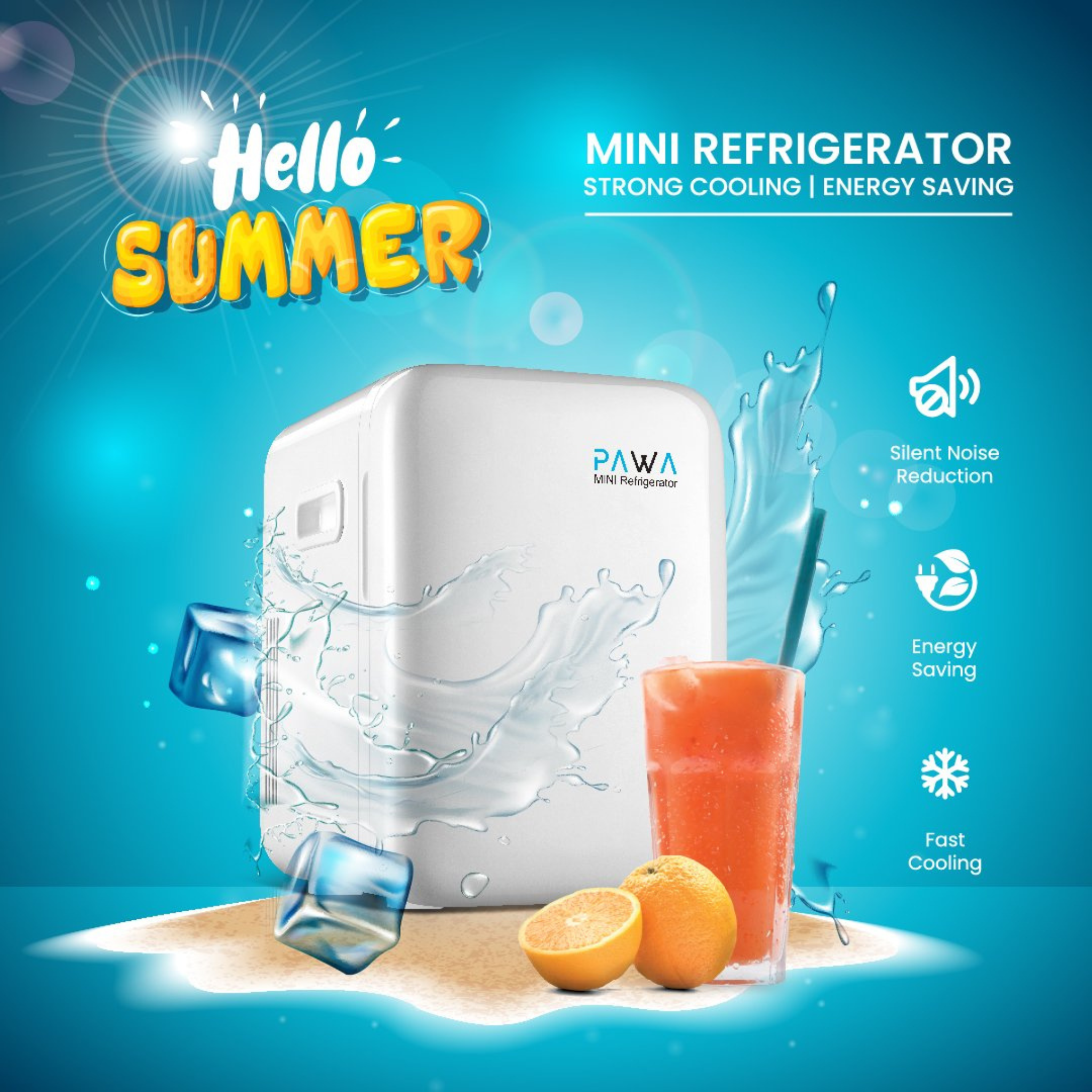 PAWA Mini Refrigerator 10L