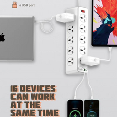 كابل تمديد - LDNIO Power Strip SC10610 30W PD Port