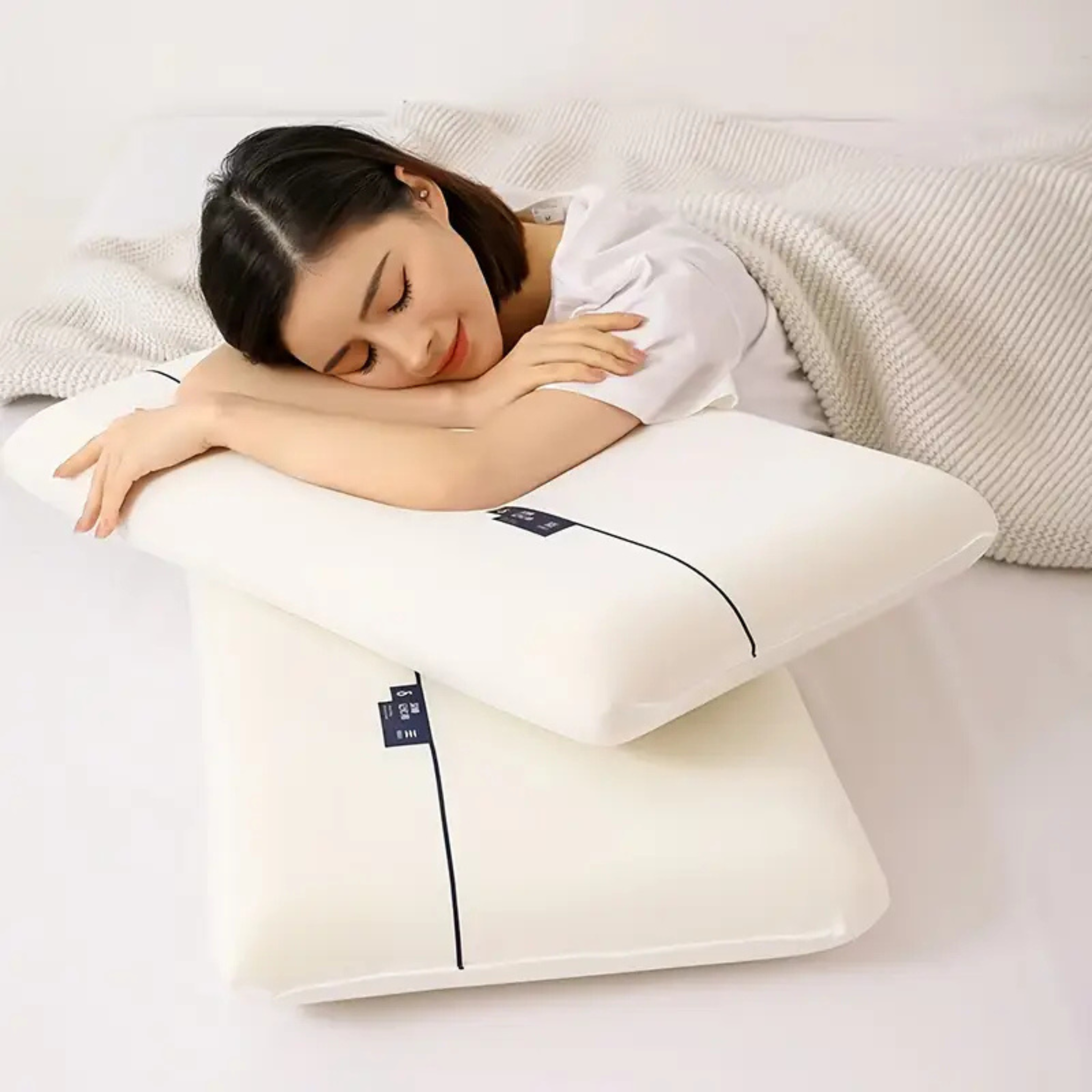 Slow Rebound Memory Foam Pillow for Neck Pain Relief & Super Comfy Sleep