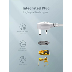 LDNIO SC3412 2500W 20W USB C PD, 3 Port QC3.0 Fast Charging Power Socket Power Strip LDNIO SC3412 2500W 20W USB C PD, 3 Port QC3.0 Fast Charging Power Socket Power Strip