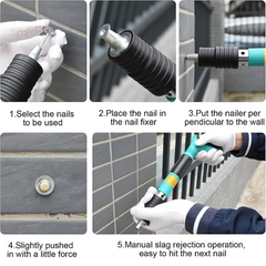 Portable Steel Nail Rivet Gun with Nails